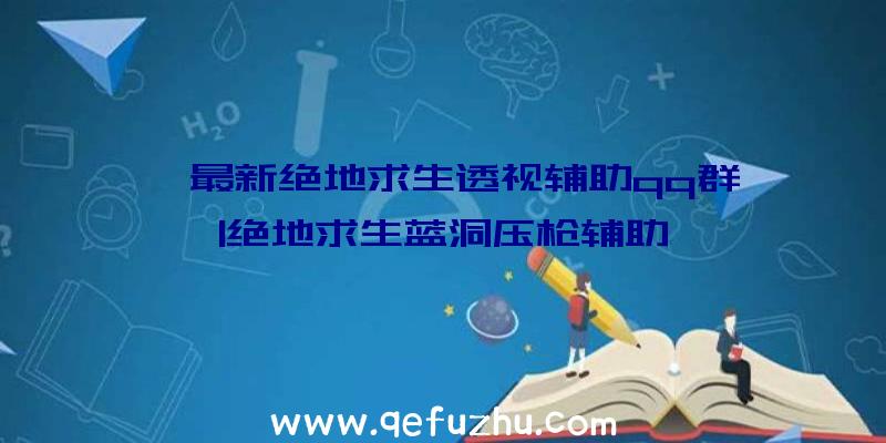 「最新绝地求生透视辅助qq群」|绝地求生蓝洞压枪辅助